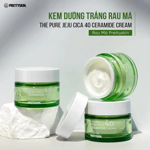 Kem Dưỡng Trắng Rau Má Prettyskin Chính Hãng The Pure Jeju Cica 52ml