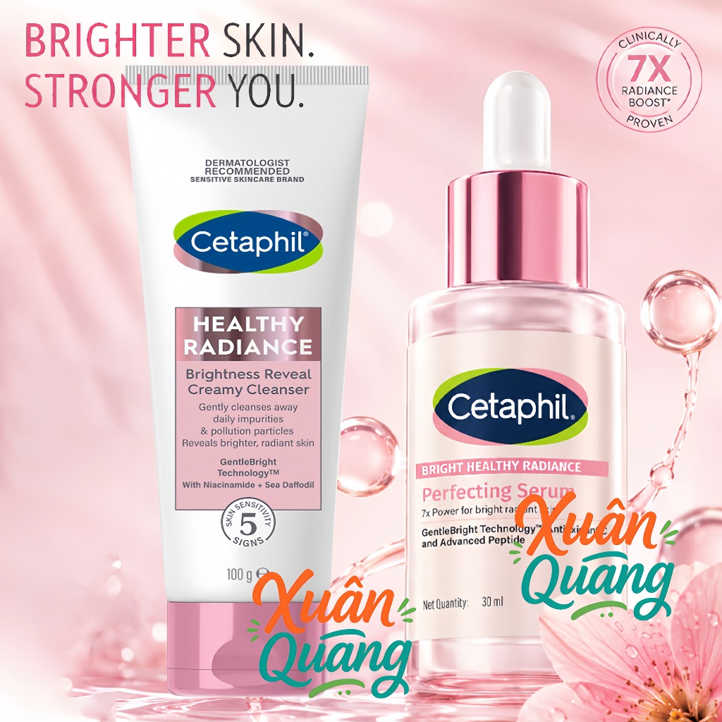 Serum Cetaphil Bright Healthy Radiance Perfecting Serum 30ml | BRIGHT HEALTHY RADIANCE CLEANSER 100g