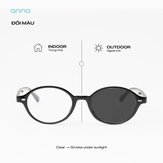 Kính mắt thời trang nam nữ ANNA chất liệu nhựa cao cấp dáng oval unisex cá tính OL 38031