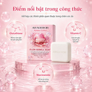 Xà phòng bọt tinh chất dưỡng sáng, cho làn da tươi tắn hơn, làm sạch dịu nhẹ, dùng cho mặt và cơ thể, bọt mịn m