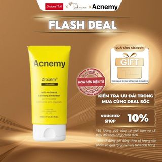 Sữa rửa mặt làm sạch sâu dịu nhẹ không khô căng, giảm đỏ Acnemy ZITCALM Cleansing Gel
