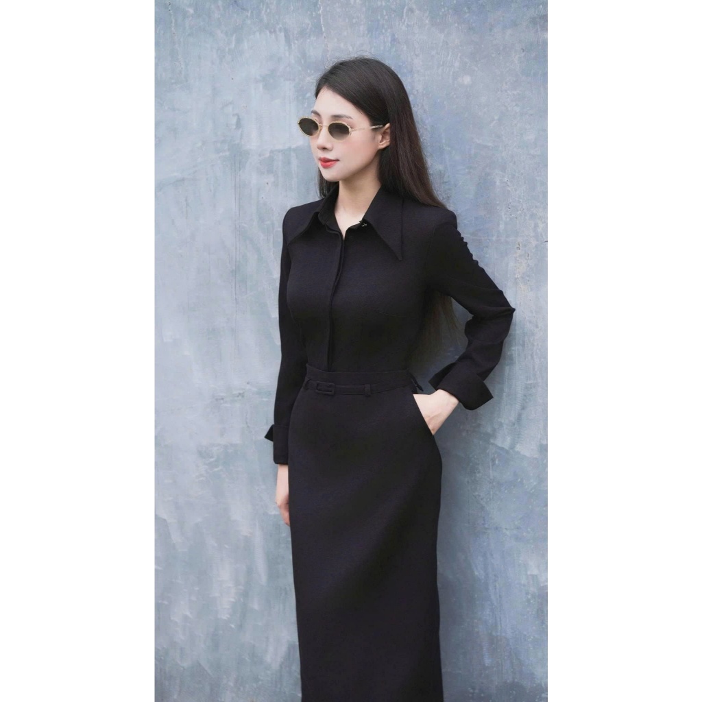 MINELEGÁNCE | SET ÁO SƠ MI & CHÂN VÁY BÚT CHÌ THANH LỊCH, SANG TRỌNG - MIN03
