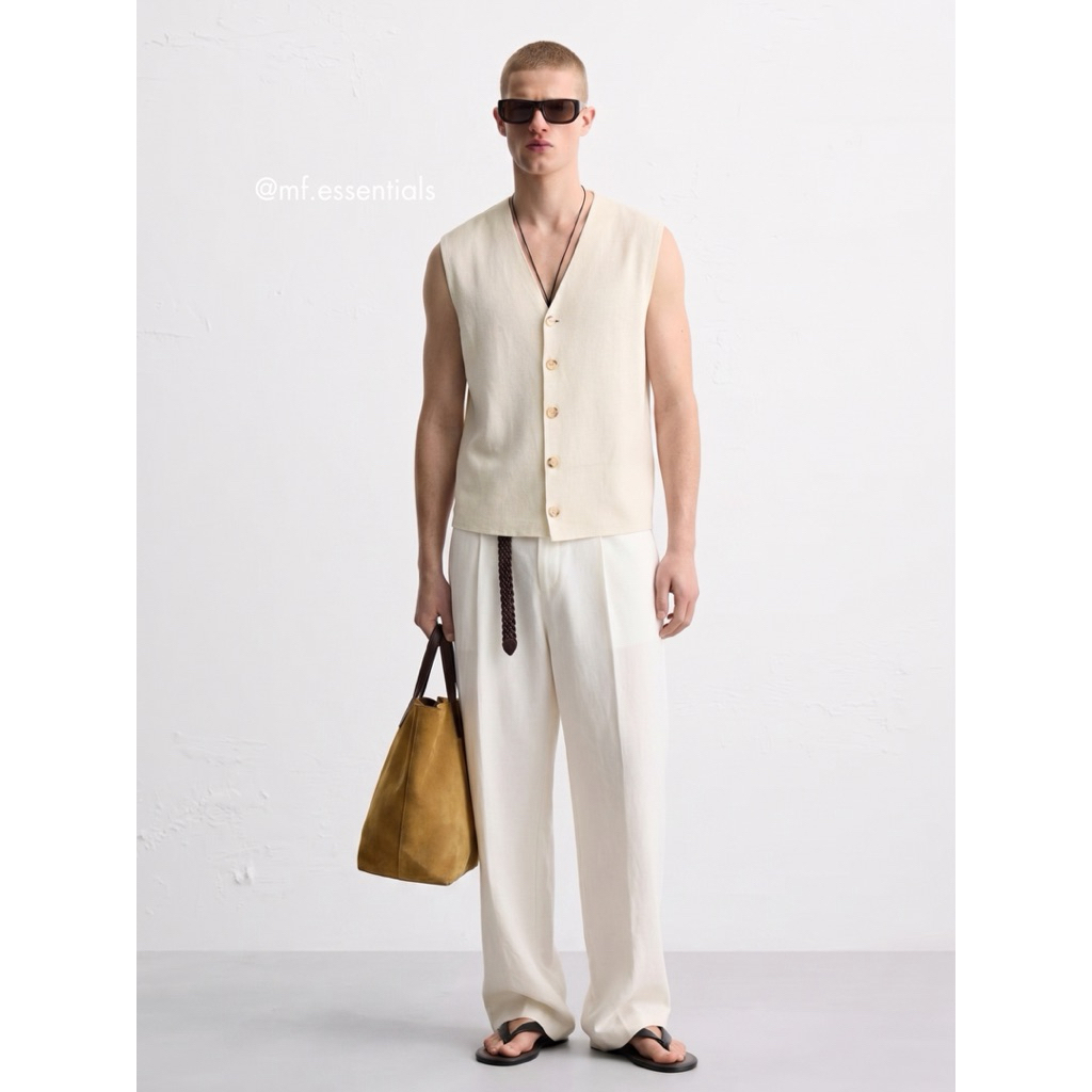 Cardigan nam MetaForm, Áo thun ba lỗ nam chất liệu vải cotton cao cấp, áo form rộng thoáng mát, dễ phối đồ