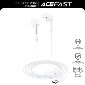 Tai Nghe Có Dây ACEFAST L13 USB-C Semi In-Ear Tích Hợp Micro HD, Điều Khiển 3 Nút