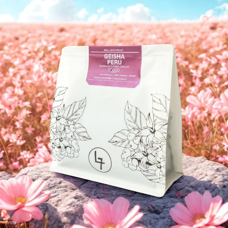 GEISHA PERU - CÀ PHÊ SẠCH - RANG MỘC - RANG CHUẨN SCA - LAVASIA7 250gr (BAO)