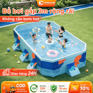 Bể bơi gấp gọn 1.6m/1.8m/2.1m/2.6m/3m Bể bơi tự động không bơm Bồn tắm gấp gọn Chất Liệu Cao Cấp an toàn