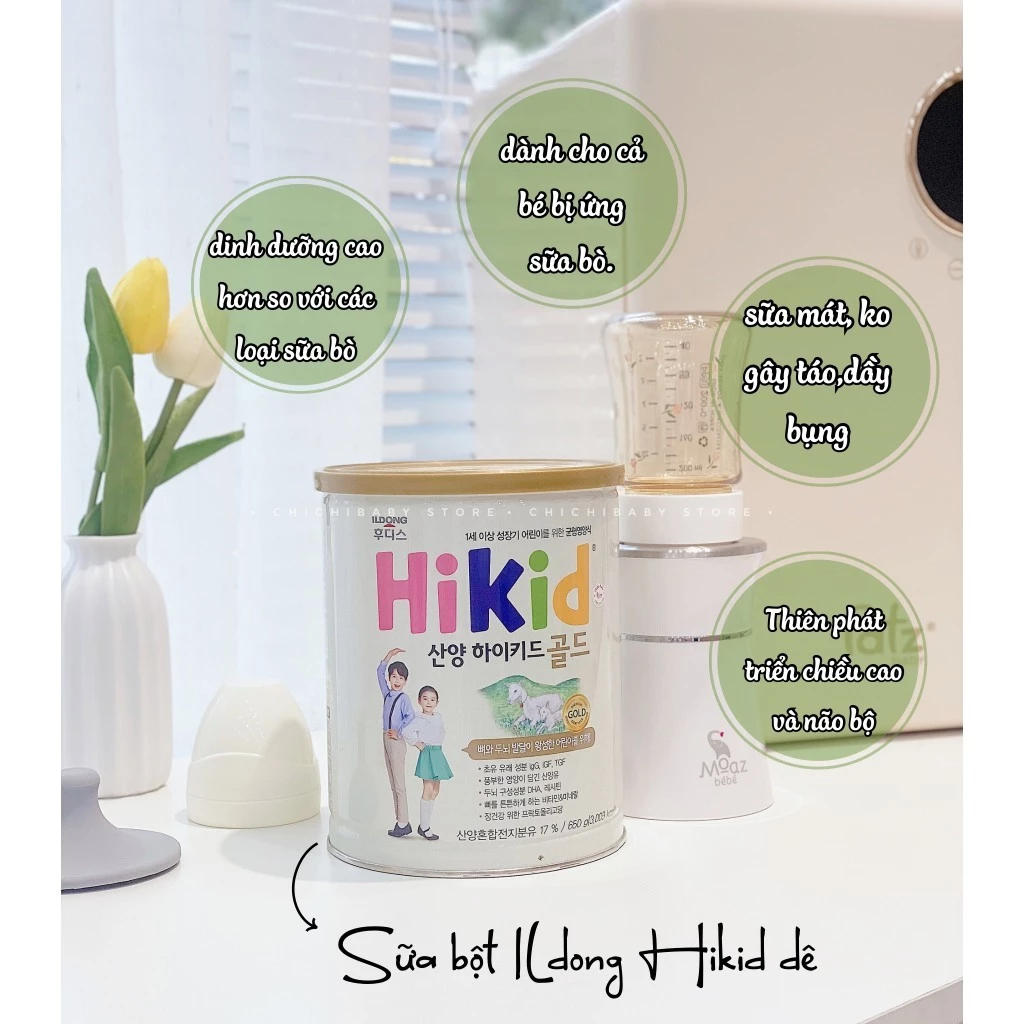 Sữa Hikid Socola 650g Cho Bé Từ 1-9 Tuổi Hỗ Trợ Tăng Chiều Cao - TN Baby