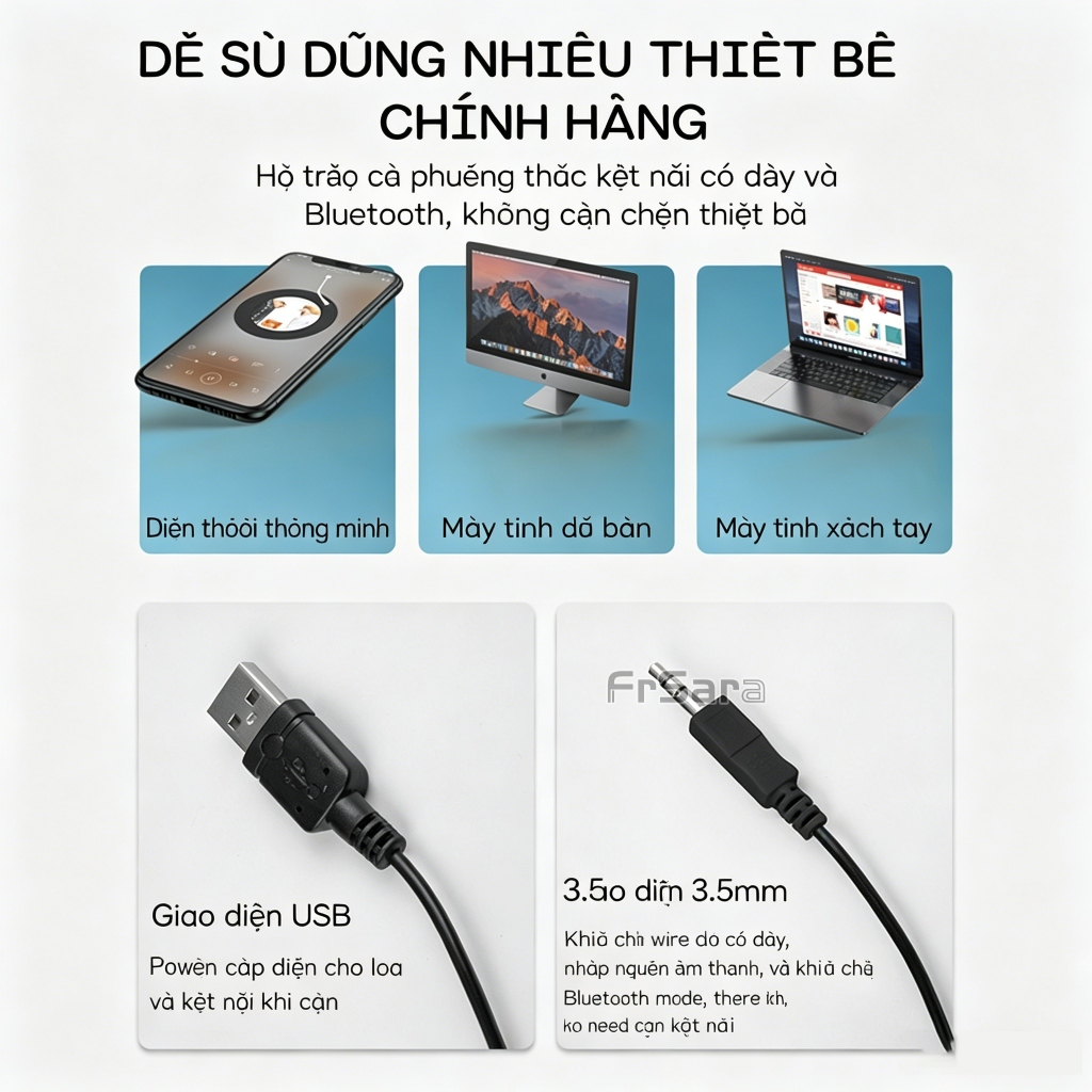 Loa Máy Tính Để Bàn Leerfei E-350T Công Suất Lớn Dùng Cho Máy Vi Tính PC, Laptop, Tivi- E-350Ts loa thanh cao cấp Frsara