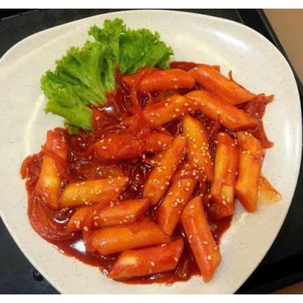 (CHÍNH HÃNG) Bánh Gạo Tokbokki Hàn Quốc Cắt Sẵn Dạng Ống Tiện Lợi Dẻo Dai Gói 1Kg