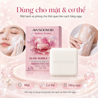 Xà phòng bọt tinh chất dưỡng sáng, cho làn da tươi tắn hơn, làm sạch dịu nhẹ, dùng cho mặt và cơ thể, bọt mịn m