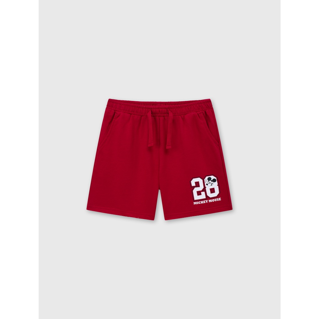 Quần short unisex trẻ em CANIFA ống suông chất cotton USA mềm mại thấm hút in họa tiết 3BS26S002