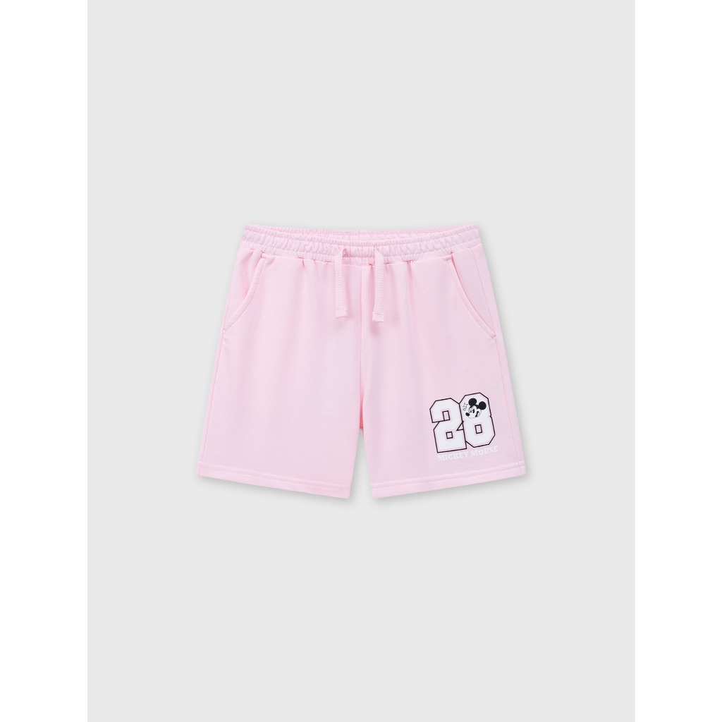 Quần short unisex trẻ em CANIFA ống suông chất cotton USA mềm mại thấm hút in họa tiết 3BS26S002
