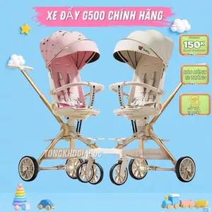 💥𝑴𝒊𝒆̂̃𝒏 𝑺𝒊́𝒑💥Xe đẩy cho bé sơ sinh G500-1 đủ màu có kèm bàn ăn dặm mẫu mới nhất (full hộp đã lăp sẵn)