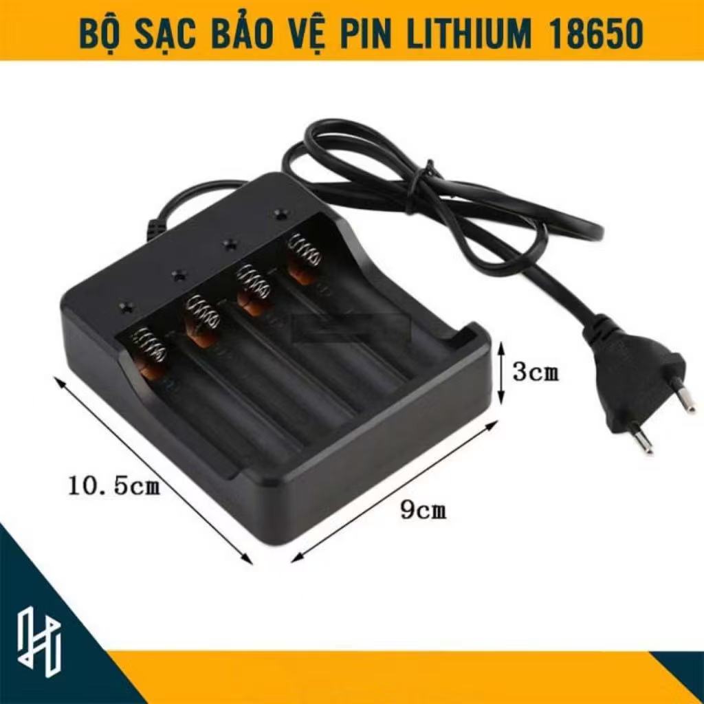 BỘ SẠC Pin2/4/6/8 KHAY SẠC CHO PIN 18650 ĐIỆN ÁP 3.7V~4.2V SIÊU TIỆN  Đế 4 Pin 18650,