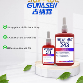 [Hàng Chính Hãng] Keo Khóa Ren GUNASEN 243 Khóa Ốc Vít Tháo Rời Được Chịu Dầu Chống Lỏng
