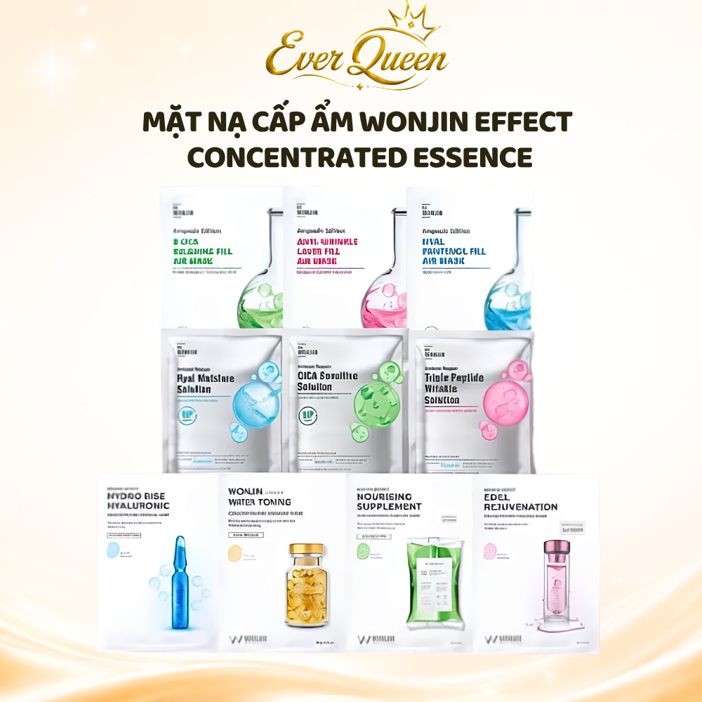 Mặt Nạ Cấp Ẩm Wonjin Effect Concentrated Essence Dưỡng Da Chuyên Sâu - Ever Queen