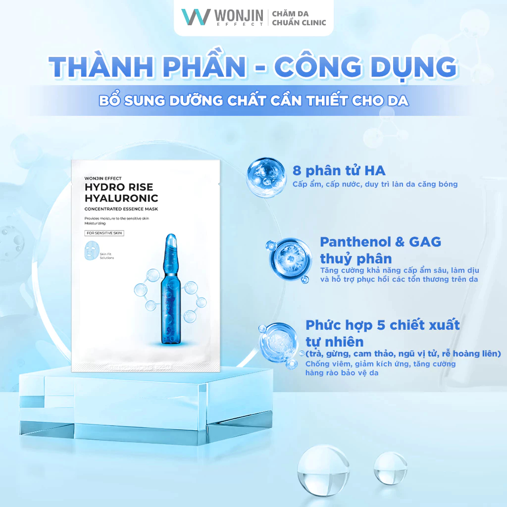 Mặt Nạ Cấp Ẩm Wonjin Effect Concentrated Essence Dưỡng Da Chuyên Sâu - Ever Queen