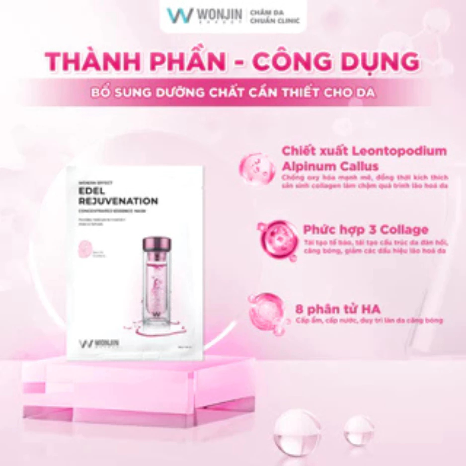 Mặt Nạ Cấp Ẩm Wonjin Effect Concentrated Essence Dưỡng Da Chuyên Sâu - Ever Queen