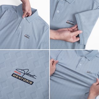Áo Polo Nam Công Sở MENTORIS Cao Cấp, Vải Nylon Spandex Co Giãn, Mềm Mát, Lịch Lãm MPL2602
