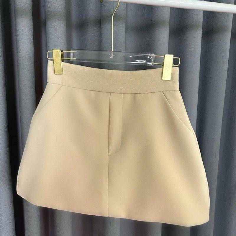 Chân Váy Chữ A Cạp Cao Có Quần Bảo Hộ Vải Tuyết Mưa Hot Trend Bigsize - Pena 188