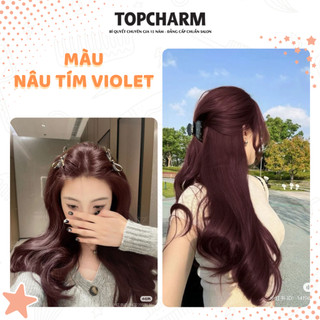 [DƯỠNG NHIỀU] Thuốc nhuộm tóc NÂU TÂY, NÂU MOCHA, NÂU TÍM, ĐỎ ÁNH TÍM, phủ tóc bạc cứng, không tẩy, tặng đầy đủ dụng cụ