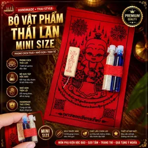 Combo Vật Phẩm Quà Tặng Mini Vải Đỏ Kèm Chai Nước Màu Trang Trí Để Bàn Làm Việc Nhỏ Gọn