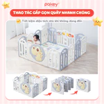 Quây Cũi Nhựa Gấp Gọn Khủng Long Cho Bé, Nhà Banh Cho Bé Tặng Kèm Thảm + Bóng + Vòng Bóng Rổ - Bảo Hành Trọn Đời — ảnh 4