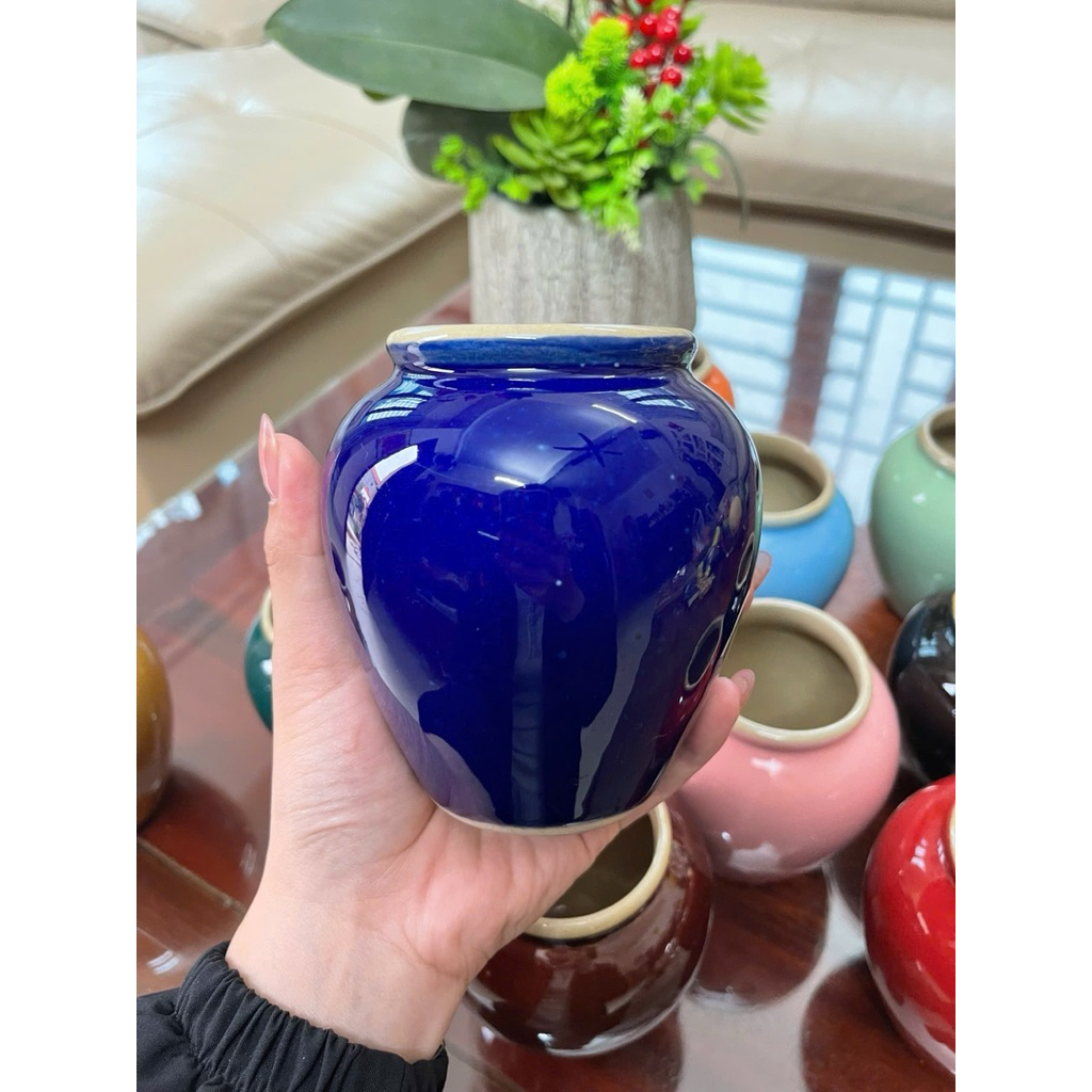 Lu nước 500ml nhiều màu – Ly gốm decor vintage