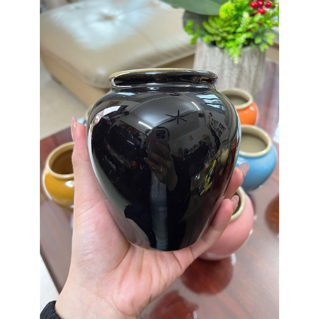 Lu nước 500ml nhiều màu – Ly gốm decor vintage
