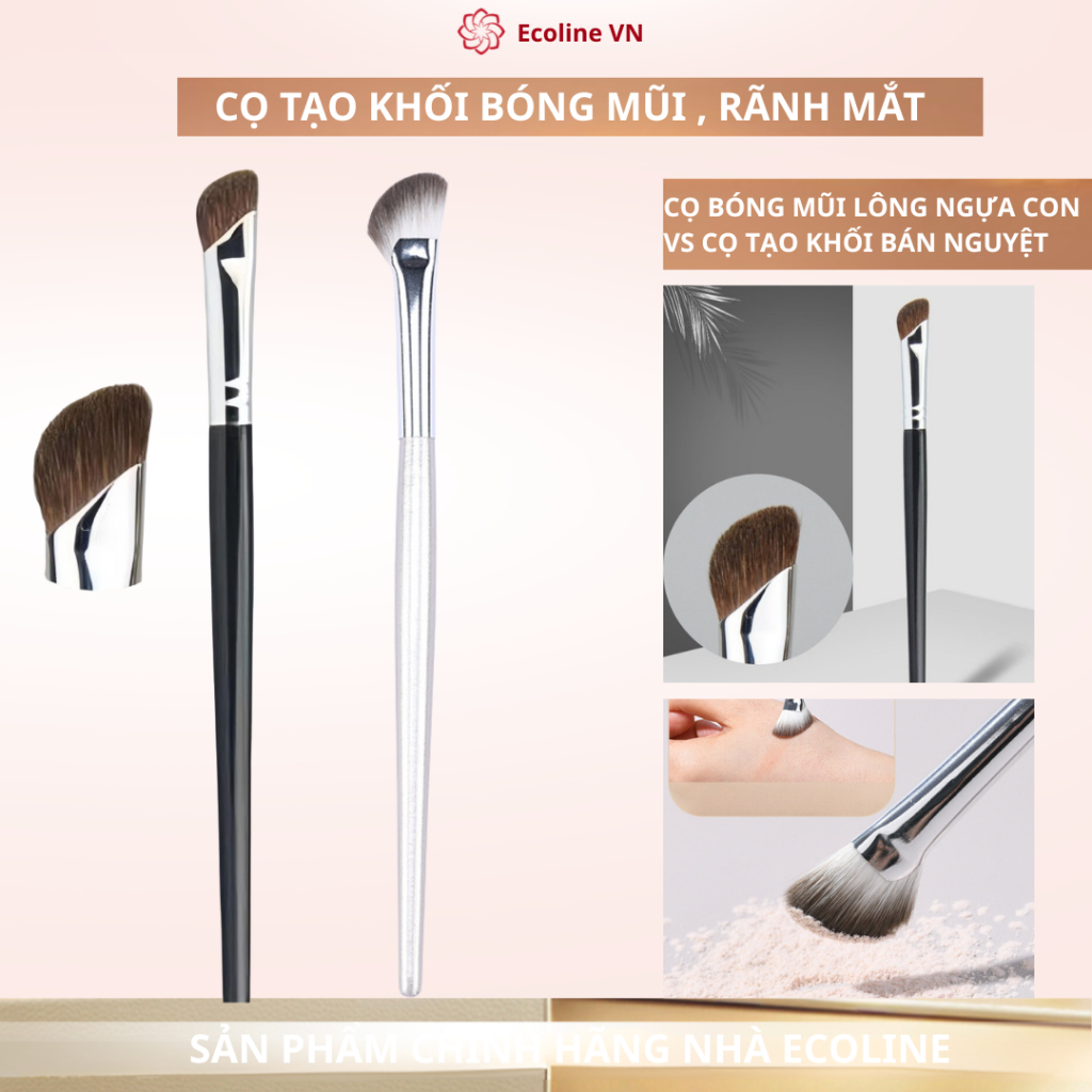 Ecoline cọ tạo khối mũi rãnh mắt LG02 cọ bóng mũi bán nguyệt điểm sáng rãnh mắt mũi