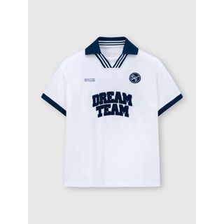 Áo polo trẻ em YODY Relax Dreamteam Cổ V Bo Kẻ TCPO26A004