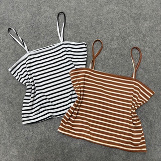 Áo Hai Dây Bigsize Nữ Áo Thun Kẻ Sọc (KHÔNG MÚT) Vải Thun Gân Mềm Co Giãn Dáng Croptop A356