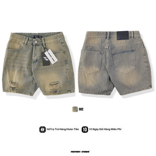 Quần Short Jeans Form Trên Gối Chất Vải Denim Cao Cấp Thiết Kế Độc Đáo Phù Hợp Phong Cách Casual Trẻ Trun