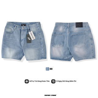 Quần Short Jeans Form Trên Gối Chất Vải Denim Cao Cấp Thiết Kế Độc Đáo Phù Hợp Phong Cách Casual Trẻ Trun