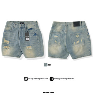 Quần Short Jeans Form Trên Gối Chất Vải Denim Cao Cấp Thiết Kế Độc Đáo Phù Hợp Phong Cách Casual Trẻ Trun