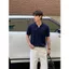 Áo Polo Len Dệt Kim Cổ V 𝐂𝐎𝐎𝐋𝐂𝐑𝐄𝐖 Không Cúc Ngắn Tay Vải Cotton Thoáng Mát Phong Cách Hàn Quốc ALH13 APN110