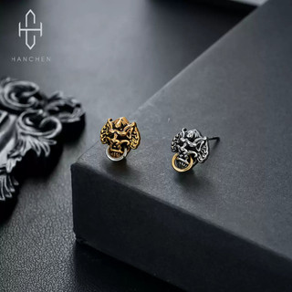 SNUOFO - Khuyên tai nam hình thú thần thoại Trung Hoa thép titan cổ điển phong cách đường phố độc cá tính cao cấp