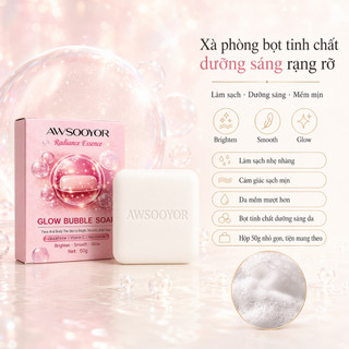 Xà phòng bọt tinh chất dưỡng sáng, cho làn da tươi tắn hơn, làm sạch dịu nhẹ, dùng cho mặt và cơ thể, bọt mịn m
