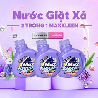 NƯỚC GIẶT XẢ MAXKLEEN 2IN1 120G | COMBO 3 CHAI | GIẶT SẠCH THƠM LÂU CHO MÁY GIẶT CỬA TRƯỚC ÍT BỌT