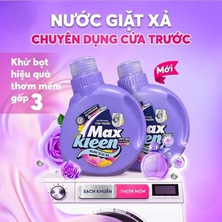 NƯỚC GIẶT XẢ MAXKLEEN 2IN1 120G | COMBO 3 CHAI | GIẶT SẠCH THƠM LÂU CHO MÁY GIẶT CỬA TRƯỚC ÍT BỌT