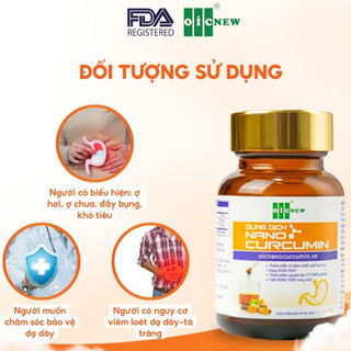 Dung Dịch Nano Curcumin OIC NEW 50ml Giảm Đau Dạ Dày Cải Thiện Tiêu Hóa