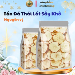Táo đá thái lát sấy khô dùng hãm nước làm trà ăn vặt giảm câm đẹp da thanh lọc tốt cho sức khoẻ