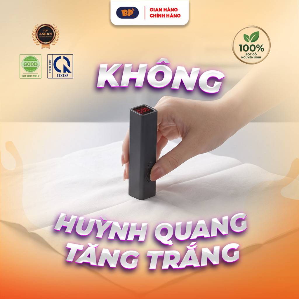 Thùng 30 Gói Giấy Rút Cao Cấp BP Tissue 270 Tờ Chất Liệu Nguyên Sinh Mềm Mịn An Toàn Cho Da