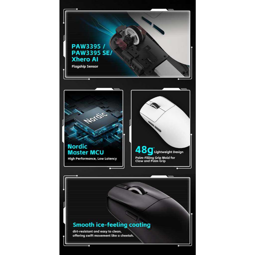 [BH 12TH] Chuột không dây VXE R1 SE - R1 SE Plus -3 chế độ kết nối - Chuột gaming giá rẻ dùng cho PC, laptop | BigBuy360 - bigbuy360.vn