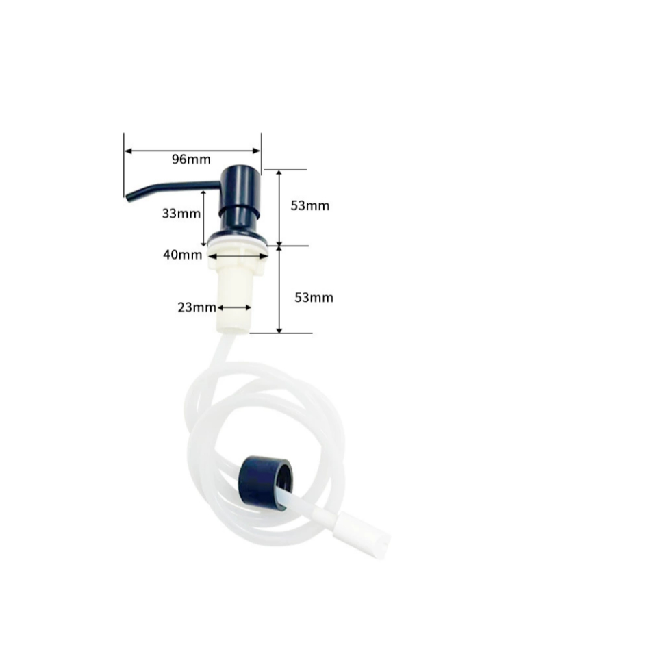 Bộ Vòi Bơm Nước Rửa Chén Gắn Chậu Inox 304, Dụng Cụ Hút Xà Phòng Dây Nối Dài Dùng Trực Tiếp