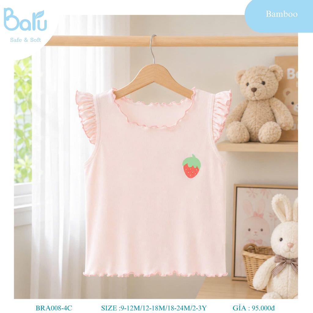 Áo sát nách bèo bé gái BRA008-4C