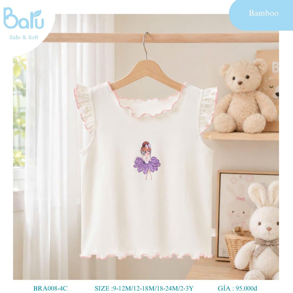 Áo sát nách bèo bé gái BRA008-4C