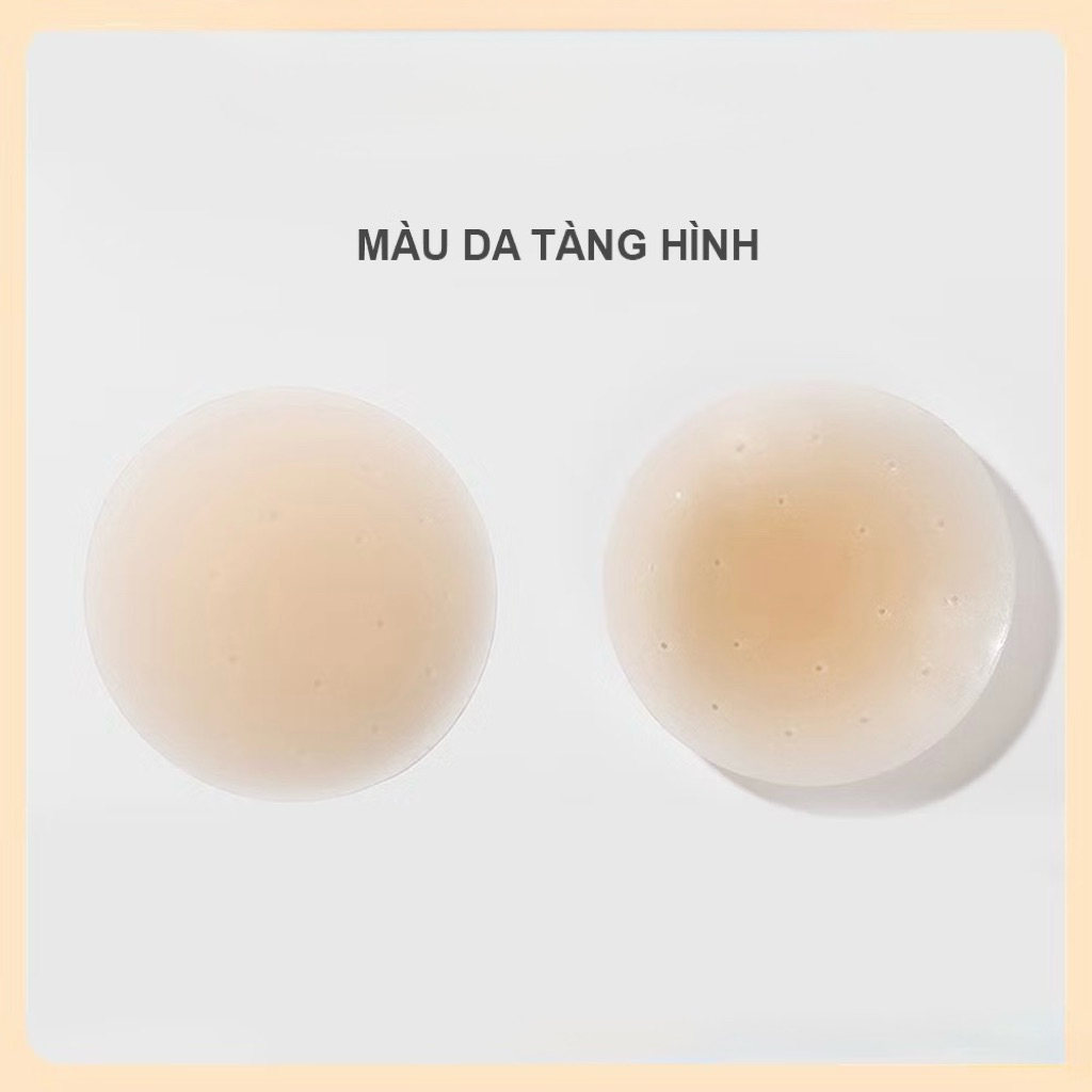 💥 Miếng dán ti silicon hộp 1 đôi. Thông hơi.  miếng dán tự thân tái sử dụng nhiều lần