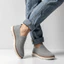 Giày Lười Nam CS318 Đế Trắng Vải Dệt Thoáng Khí Slip-On Phong Cách Hàn Quốc Đi Học Đi Làm Siêu Nhẹ