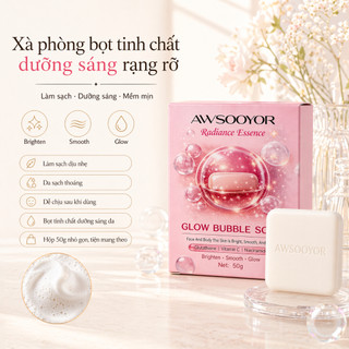 Xà phòng bọt tinh chất dưỡng sáng, dùng cho mặt và cơ thể, vẻ ngoài sáng mịn, làm sạch dịu nhẹ, bọt mịn mềm, da